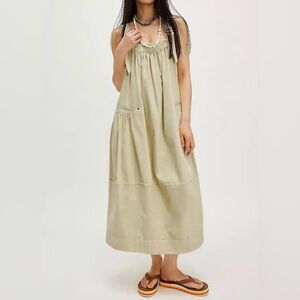 Elegant Cream Maxi Dress